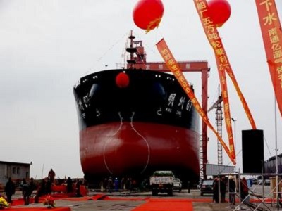 Ship Launching relying on Airbags